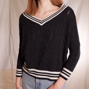 American Eagle Tennis Black Sweater
